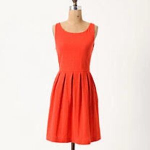 Anthropologie Deletta Torchon Embossed Ponte Dress